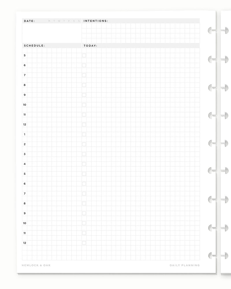 Planners — Weekly, Daily, Horizontal & Minimalist | Hemlock & Oak