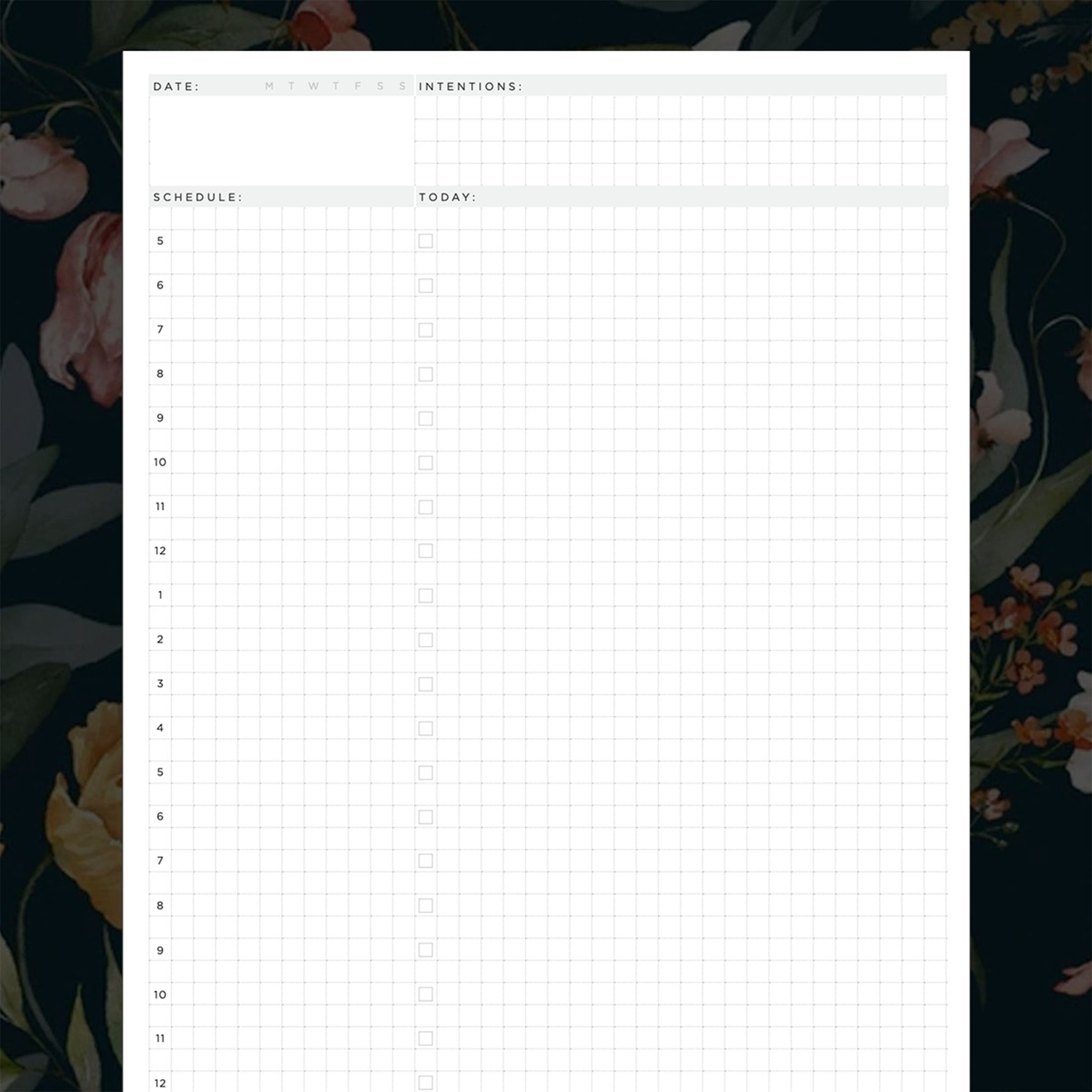 Printable Undated Weekly and Daily-Weekly Planner Download #color_