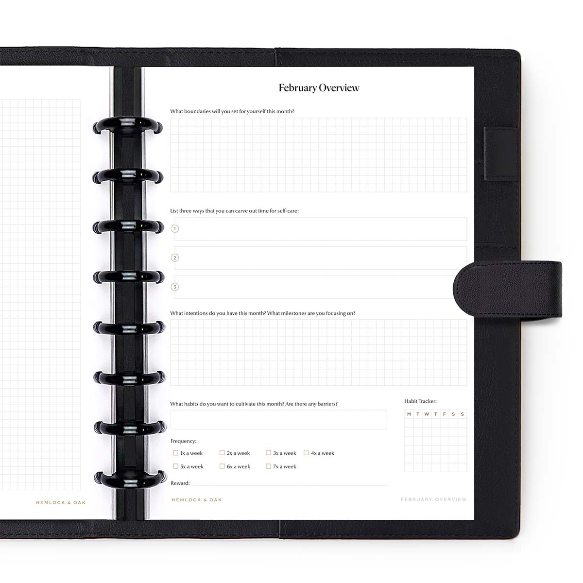 2024 Monthly Overview Inserts Discbound — Half Letter #color_ Discbound — Half Letter