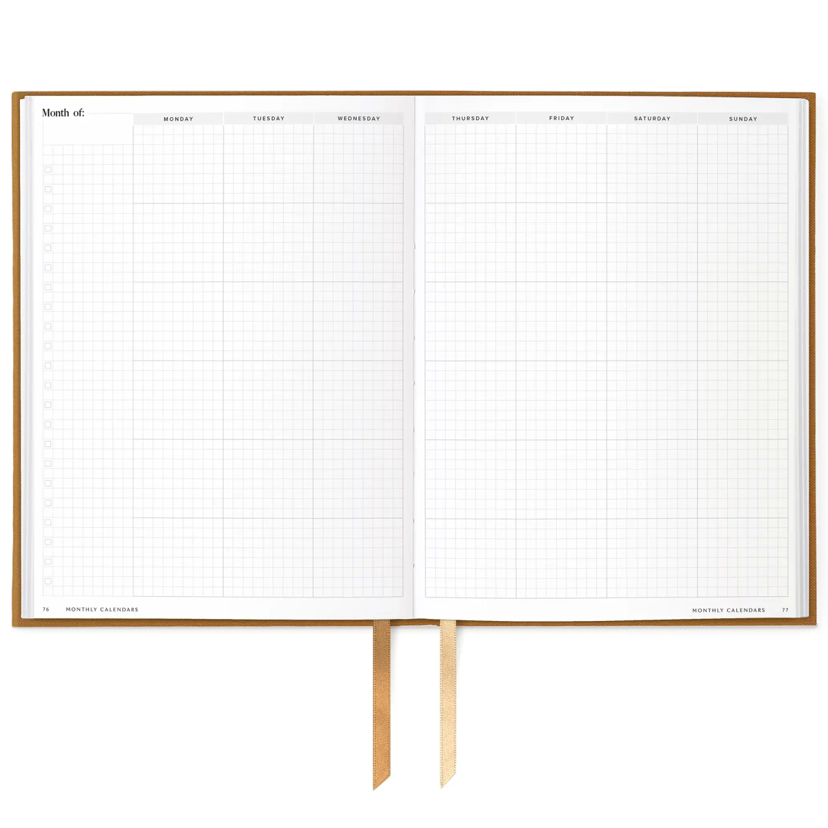 6-Month Undated Daily Planner Marigold #color_Marigold