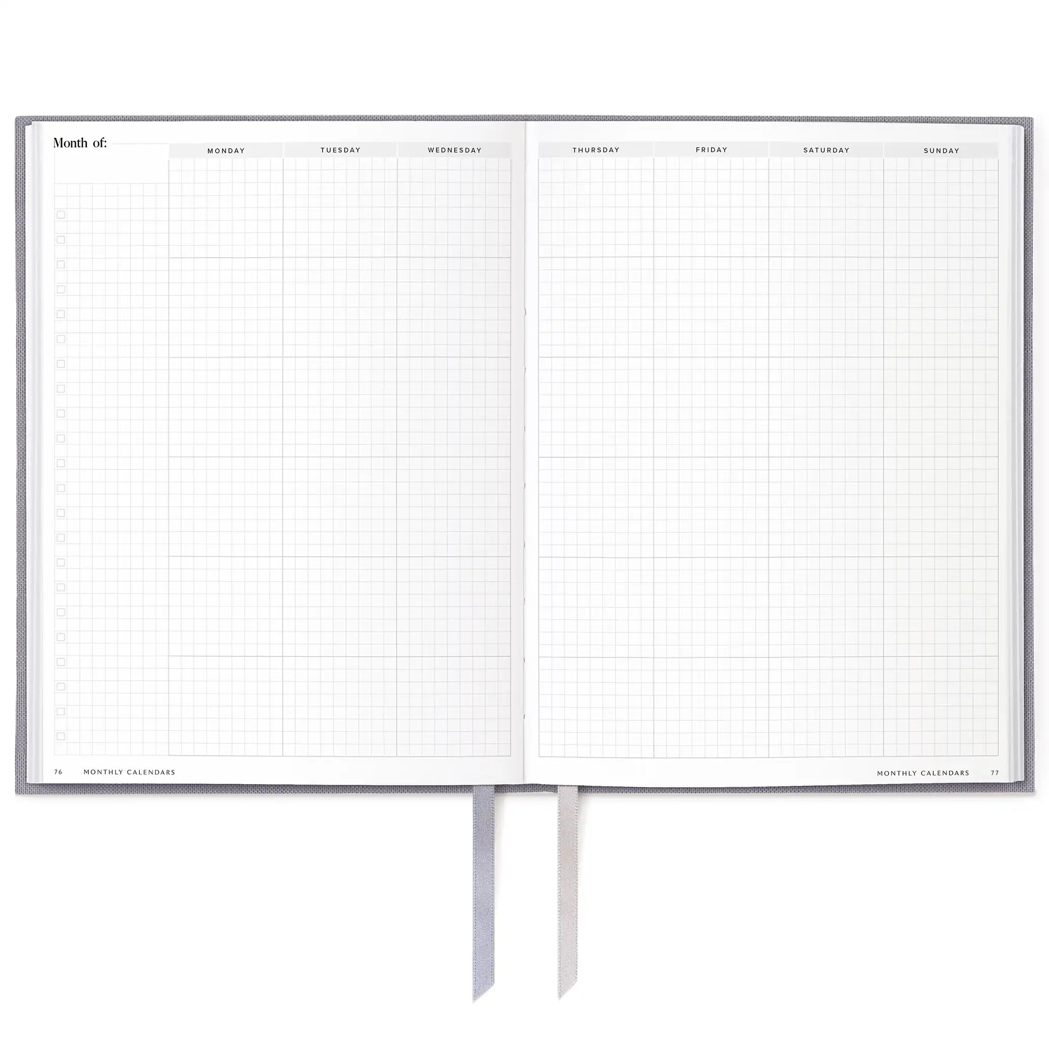 6-Month Undated Daily Planner Wisteria #color_Wisteria