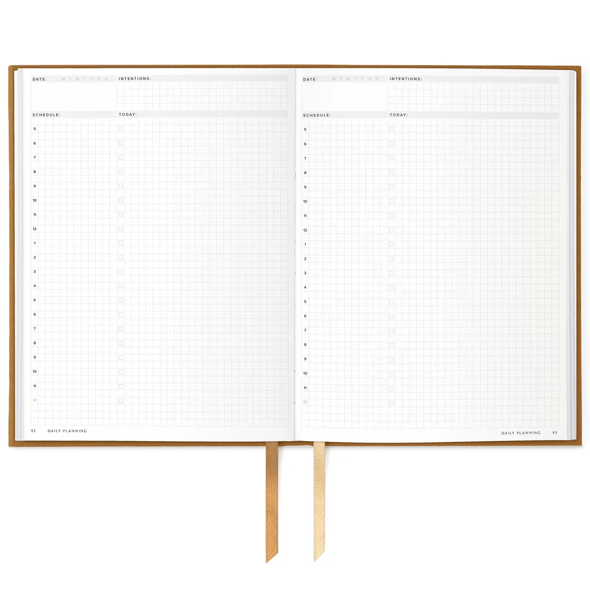 6-Month Undated Daily Planner Marigold #color_Marigold