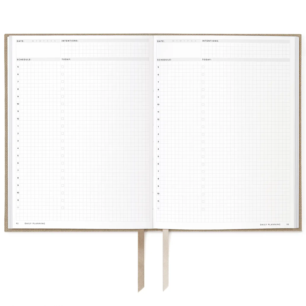 6-Month Undated Daily Planner Oak #color_Oak