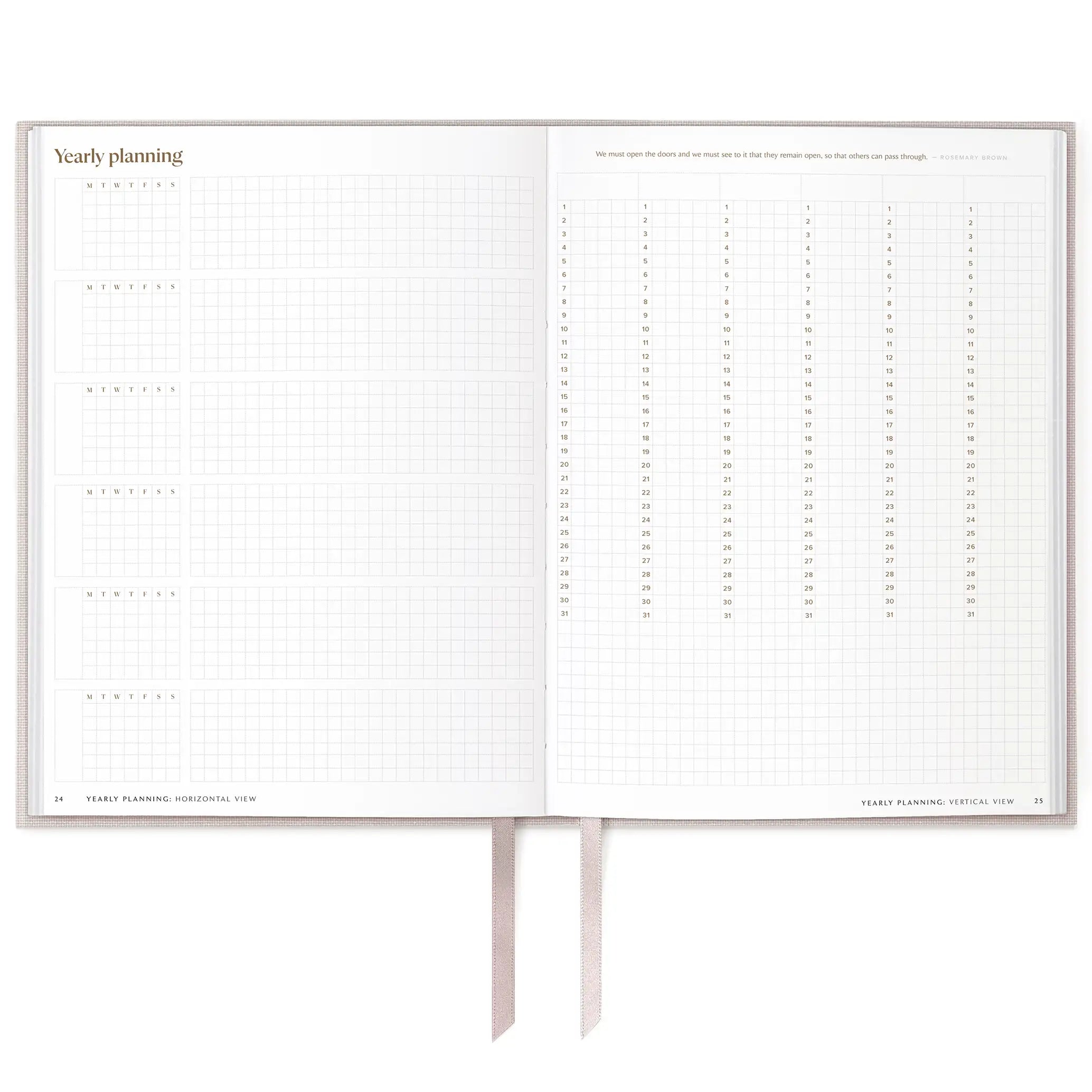 Undated Daily Planner - Hemlock & Oak #color_aster