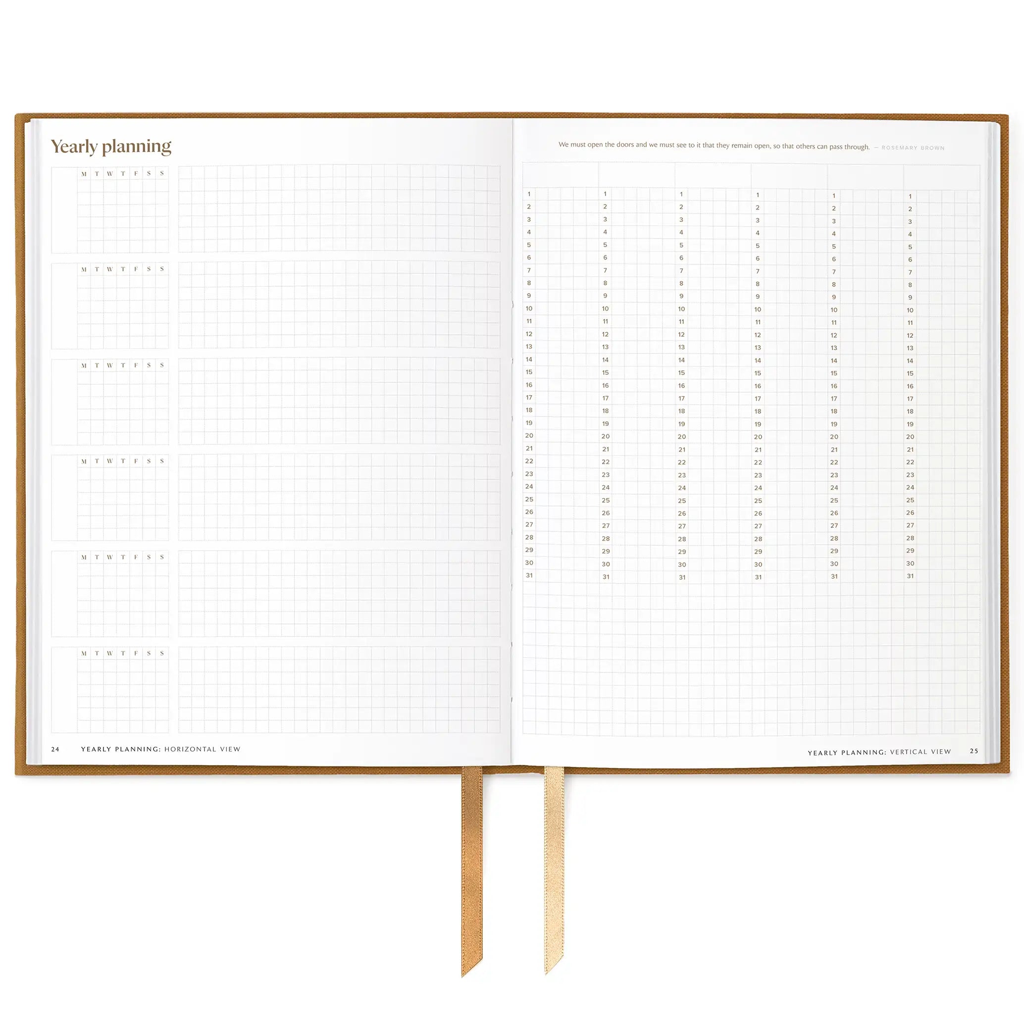 6-Month Undated Daily Planner Marigold #color_Marigold