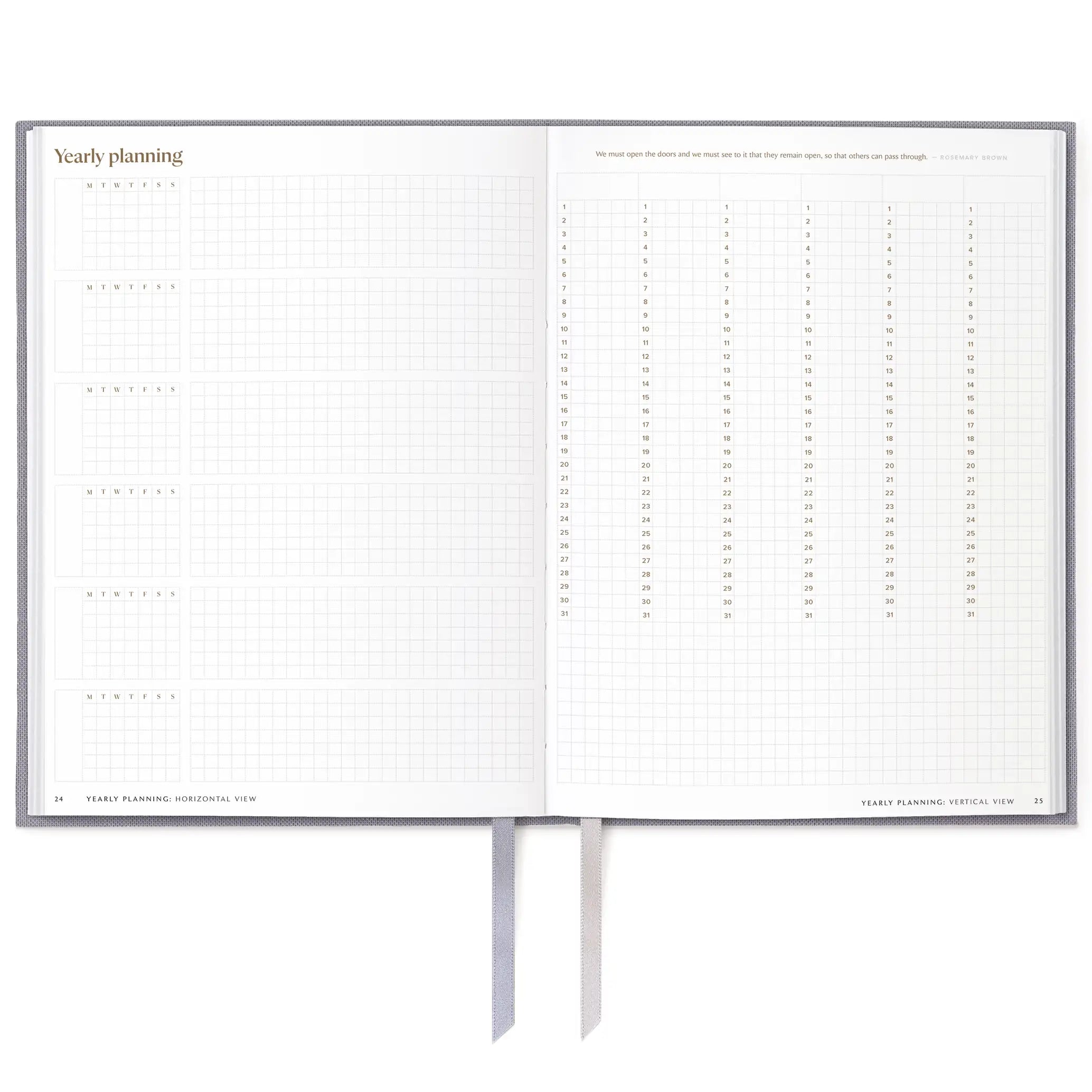 6-Month Undated Daily Planner Wisteria #color_Wisteria