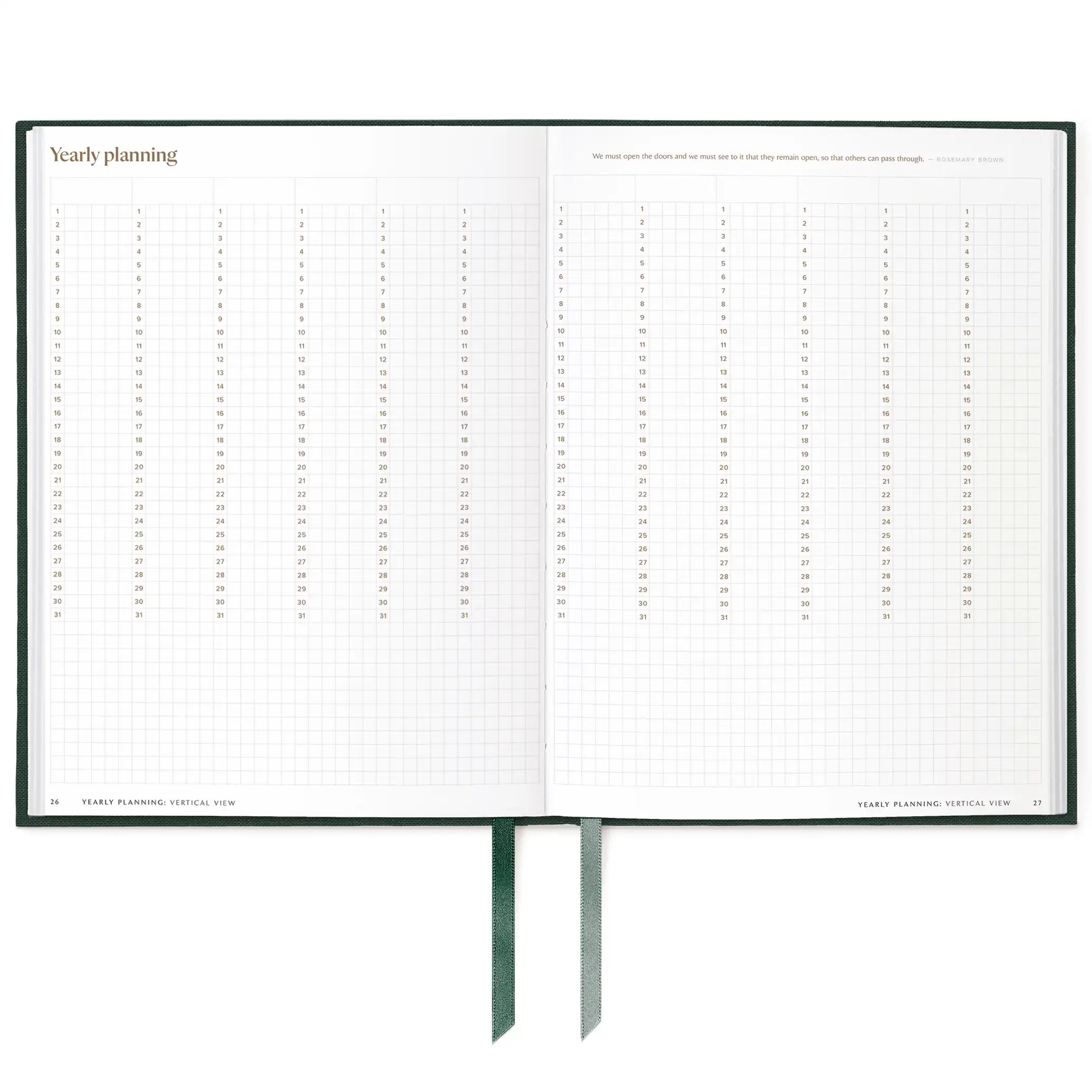 Undated Weekly Planner -  - Hemlock & Oak